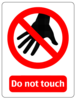 Do Not Touch Sign Clip Art